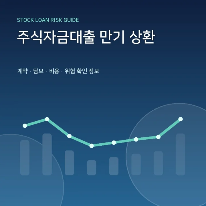 주식자금대출 만기 상환