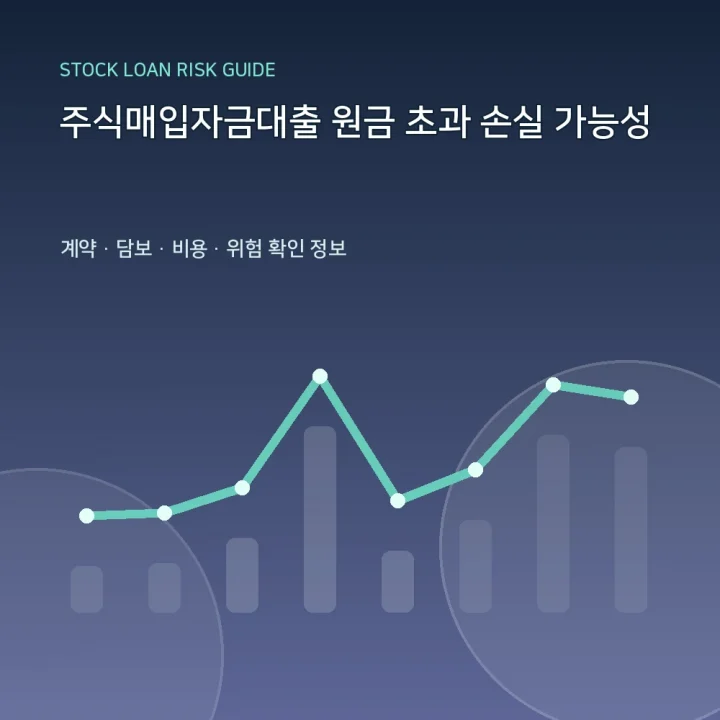주식매입자금대출 원금 초과 손실 가능성