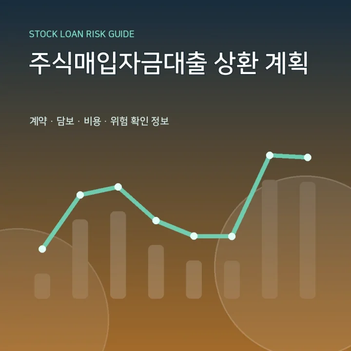 주식매입자금대출 상환 계획
