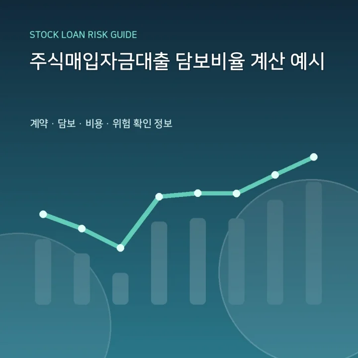 주식매입자금대출 담보비율 계산 예시