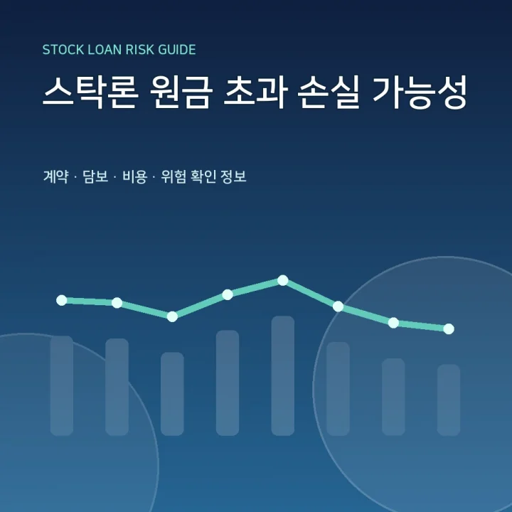 스탁론 원금 초과 손실 가능성