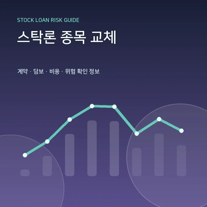 스탁론 종목 교체
