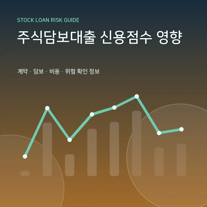 주식담보대출 신용점수 영향