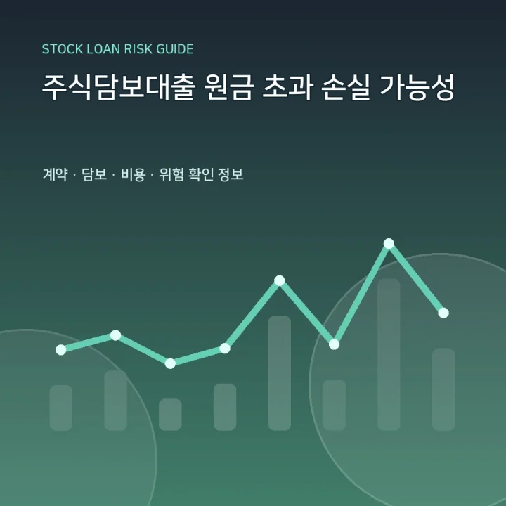 주식담보대출 원금 초과 손실 가능성