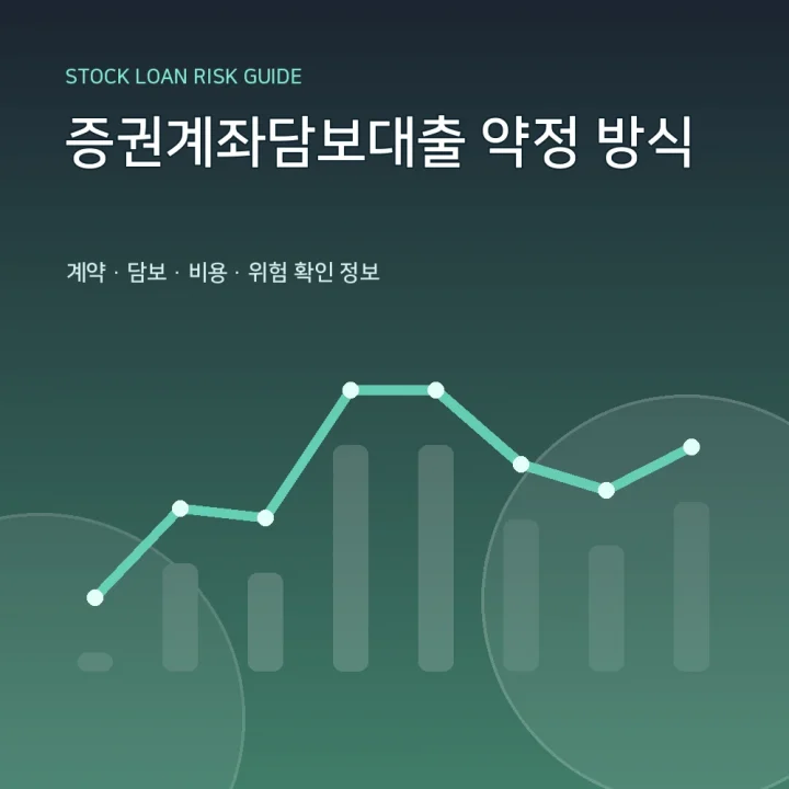 증권계좌담보대출 약정 방식