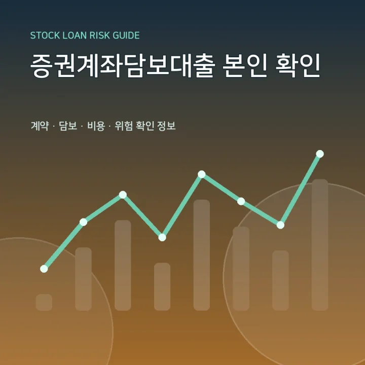 증권계좌담보대출 본인 확인