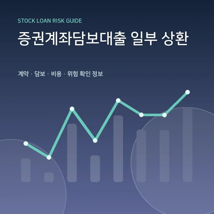증권계좌담보대출 일부 상환