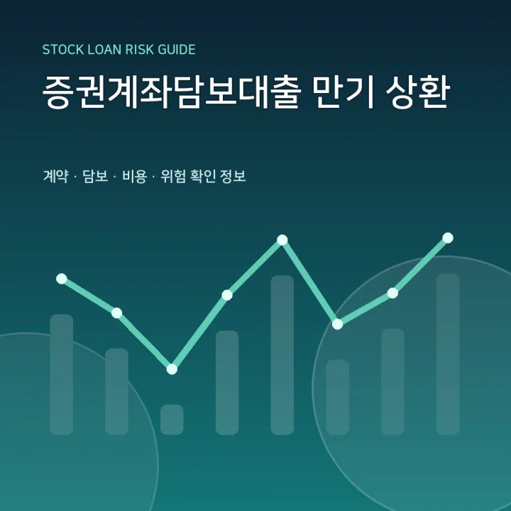 증권계좌담보대출 만기 상환