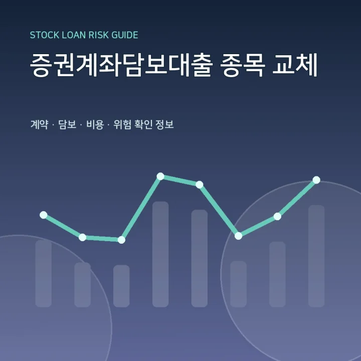 증권계좌담보대출 종목 교체