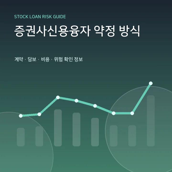 증권사신용융자 약정 방식