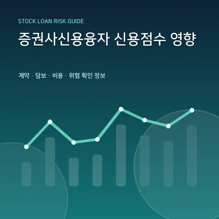 증권사신용융자 신용점수 영향