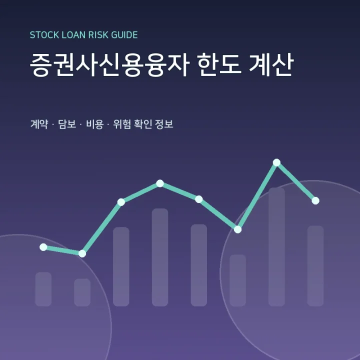 증권사신용융자 한도 계산