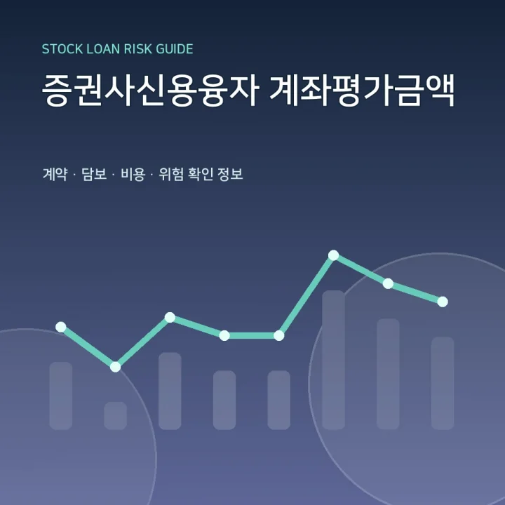 증권사신용융자 계좌평가금액