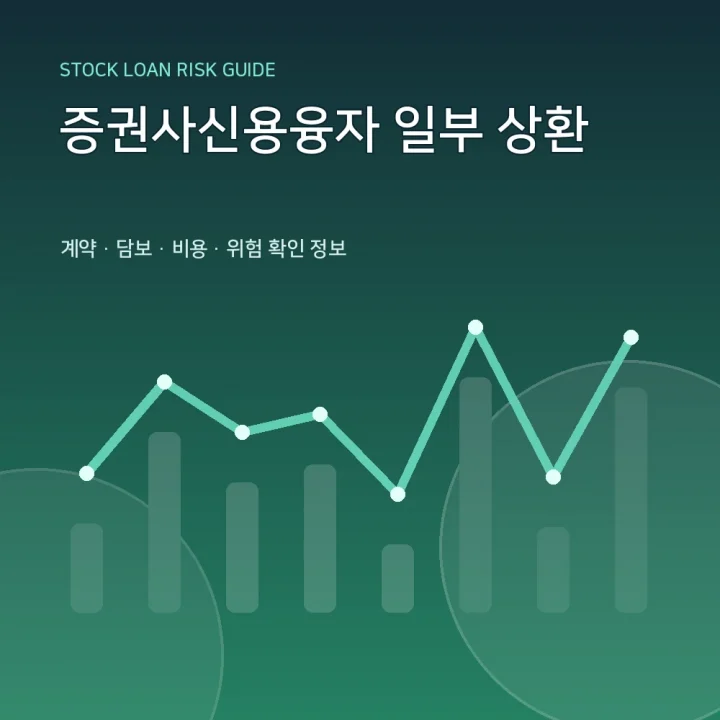 증권사신용융자 일부 상환