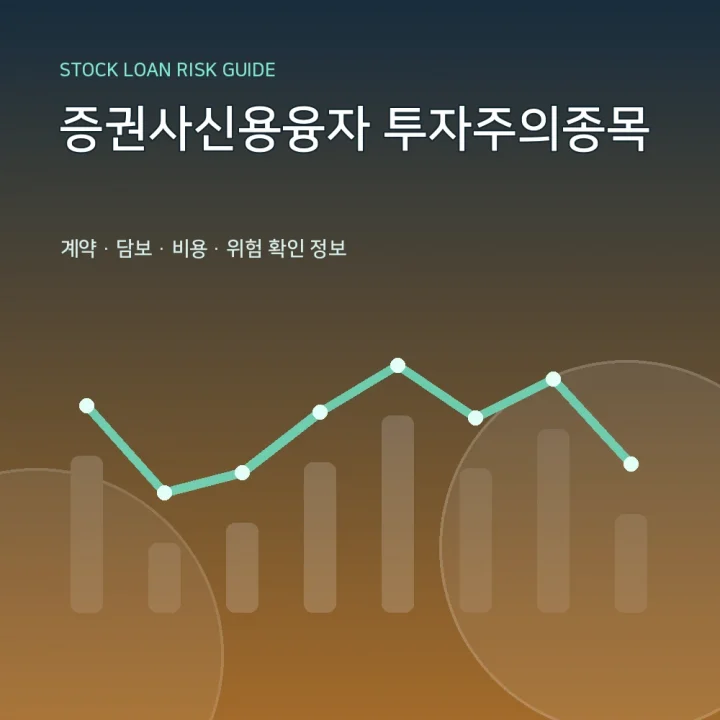 증권사신용융자 투자주의종목