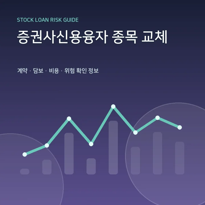 증권사신용융자 종목 교체