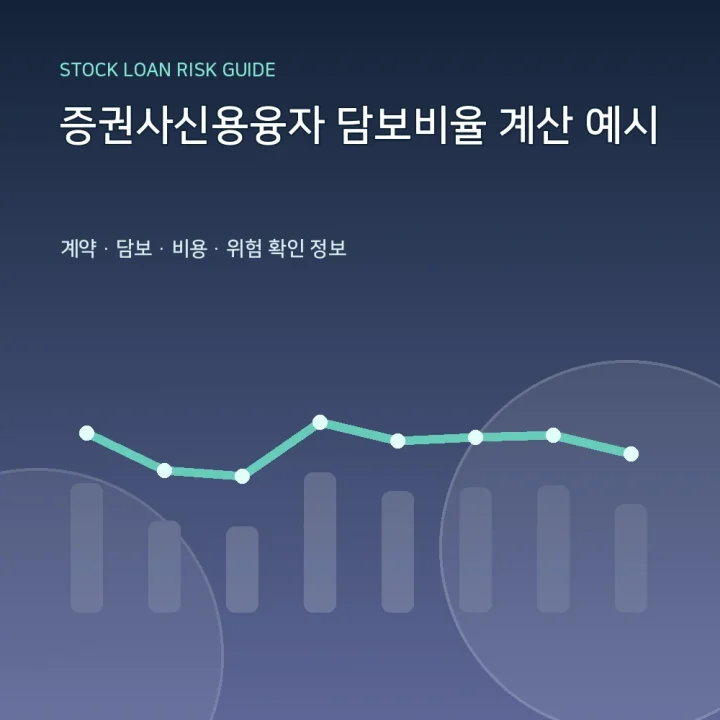 증권사신용융자 담보비율 계산 예시