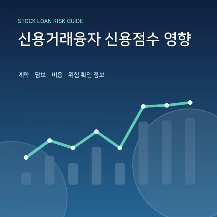 신용거래융자 신용점수 영향