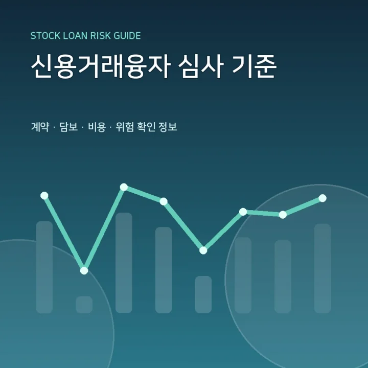 신용거래융자 심사 기준