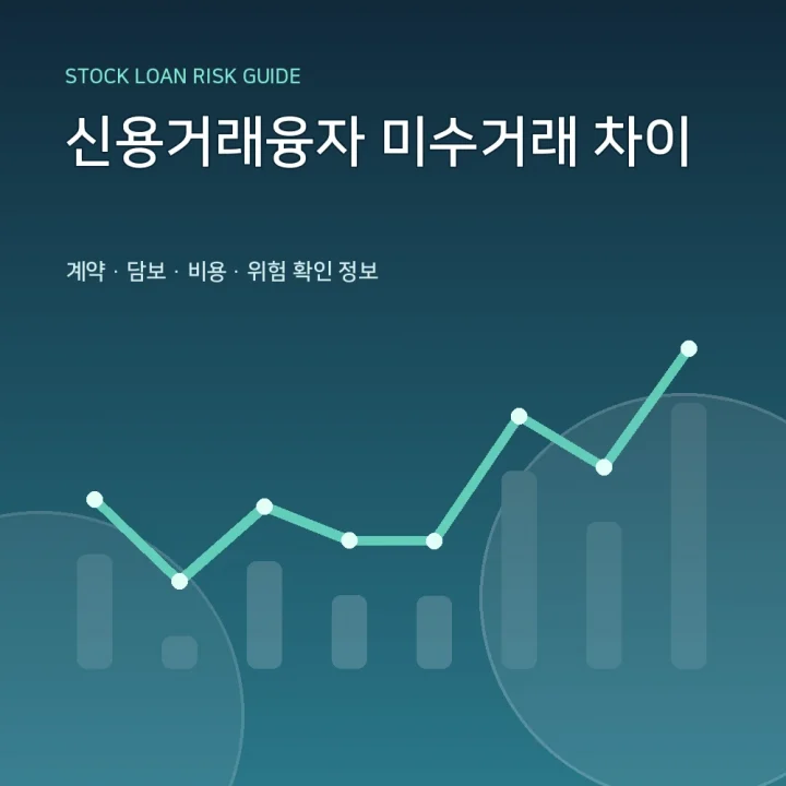 신용거래융자 미수거래 차이