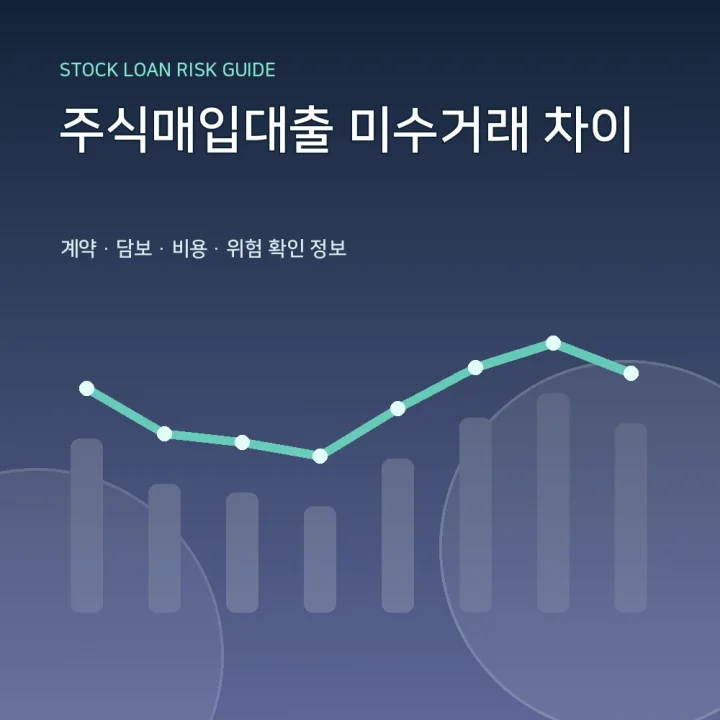 주식매입대출 미수거래 차이