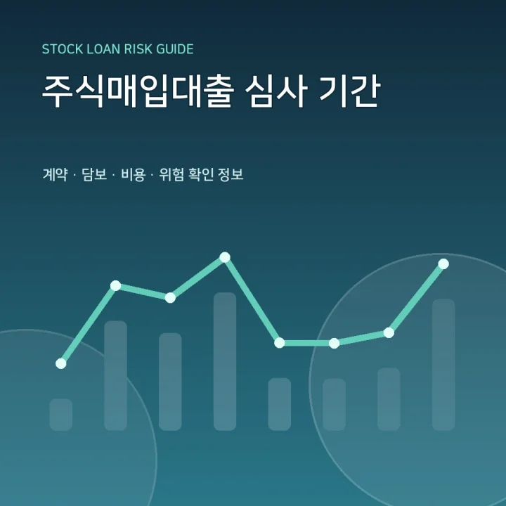 주식매입대출 심사 기간
