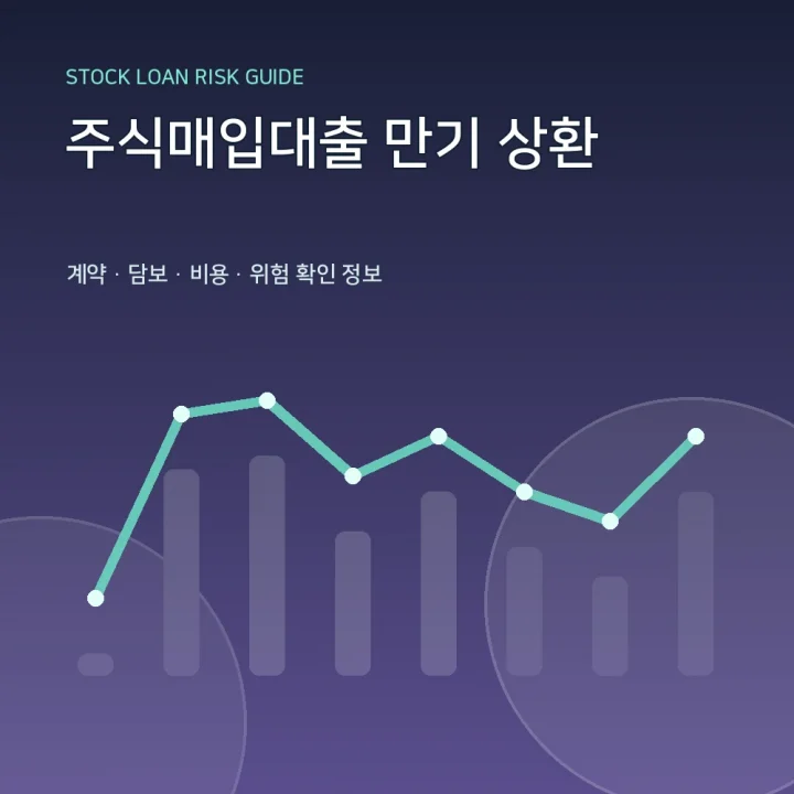 주식매입대출 만기 상환