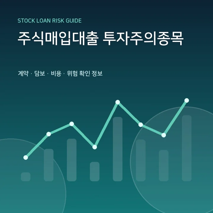 주식매입대출 투자주의종목