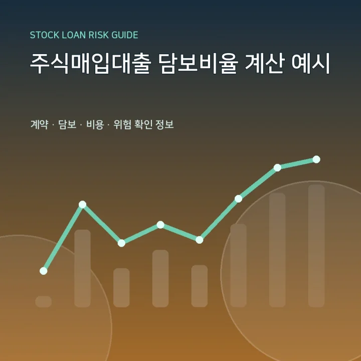 주식매입대출 담보비율 계산 예시