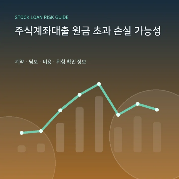 주식계좌대출 원금 초과 손실 가능성